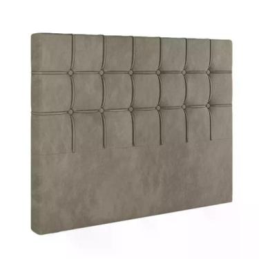 Imagem de Cabeceira Casal Paris Veludo Cappuccino 140cm - Italian Flex