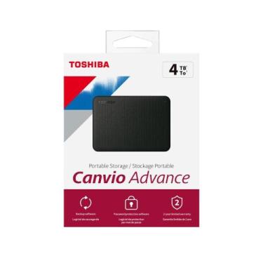 Imagem de HD Externo Toshiba Canvio Advance 4TB USB 3.0 Preto