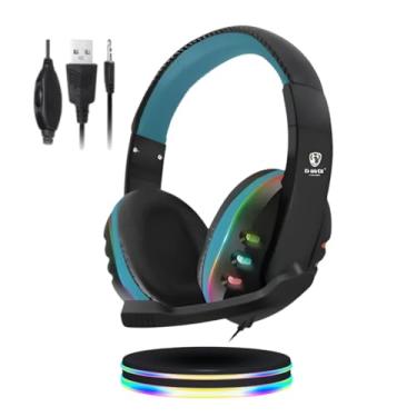 Imagem de Headset Gamer B-MAX BM216, Fone De Ouvido Gamer Compativel com Ps4 Pc Video Game P2 com LED RGB (Azul)