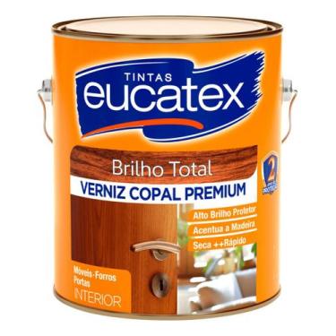 Imagem de Verniz Incolor Brilhante Para Madeira Copal 3,6l - Eucatex