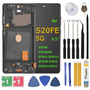 Imagem de Substituição de tela LCD para Samsung Galaxy S20 FE 5G SM-G781U1/DS G781A G781W G781B G781N conjunto de 6,5 polegadas Display LCD Touch Screen Kit de ferramentas digitalizadoras com moldura