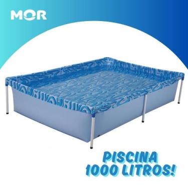 Imagem de Piscina Infantil MOR Retangular de 1000 Litros em PVC Resistente com M