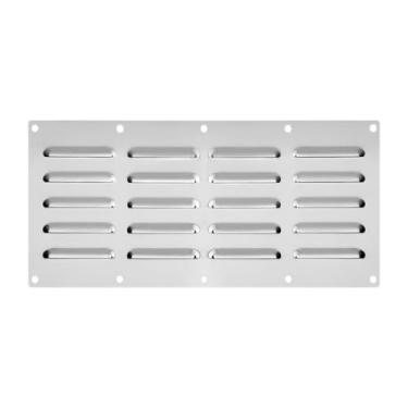 Imagem de Kuntesetty Tampa de Ventilação de Ar Painel de Exaustão Durabilidade Retangular de aço Inoxidável Grelha de Ventilação de Ventilação de Ar com Venezianas para Pa