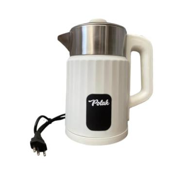 Imagem de Chaleira Elétrica de Inox Branca 1.5 Litros 110V - Design Moderno e Elegante. (Branco)