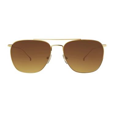 Imagem de grinderPUNCH Óculos de sol aviador retrô polarizados para homens, lentes de proteção UV400 e leves (ouro rosa metal)