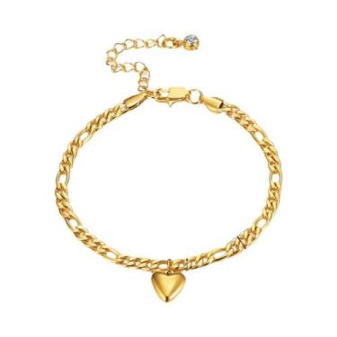 Imagem de Anel De Tornozeleira Em Aço Inoxidável Cor Dourada Para Mulheres Moda 