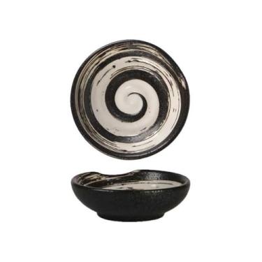 Imagem de prato de lanche Tigelas para lanche, tigelas de cerâmica para imersão, tigela pequena para temperos, pratos para molhos sushi, salgadinhos e soja tigela de sopa