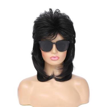 Imagem de Peruca de tainha adequada, traje Joe Dirt Emo dos anos 80 e 90 para mu