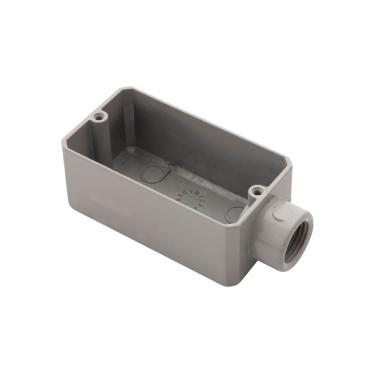 Imagem de Condulete Fixo 3/4 Tramontina Tipo E com Rosca BSP e com Pintura Eletrostática sem Tampa