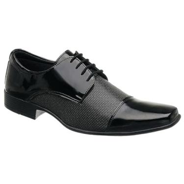 Imagem de Sapato Social Masculino Esporte Fino com Cadarço (Preto, BR, Adulto, Numérico, 41)