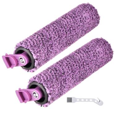 Imagem de Aymthgt Pacote com 2 peças de reposição de rolo de escova SD201 para Shark SD200, SD201, SD201C, SD201Q, SD205 limpador de esfregão a vapor 3 em 1, inclui 2 rolos de escova e 1 ferramenta de limpeza