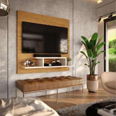 Imagem de Painel para TV Smart 32 Polegadas com Nicho Prateleira Sala Quarto Rei