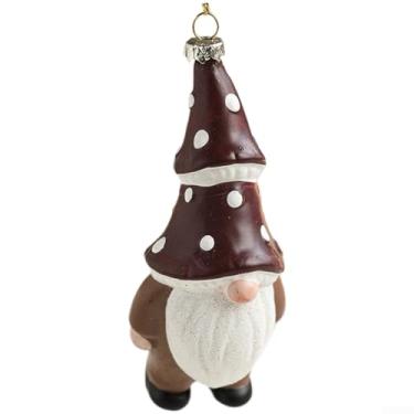 Imagem de Pingente de enfeite de árvore de Natal de Papai Noel, decoração festiva para casa, exibição de mesa ou pendurado em galhos, pingente leve e de Natal no estilo A