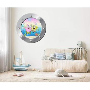 Imagem de Adesivo De Parede Escotilha Bob Esponja Mod 03 - Lojinha Da Luc