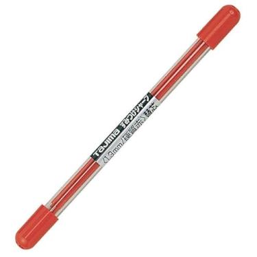 Imagem de Tajima Ferramentas de marcação – Refil vermelho para lapiseira Sumitsuke de 1,3 mm com 6 grafites por pacote - SS13S-RED-T