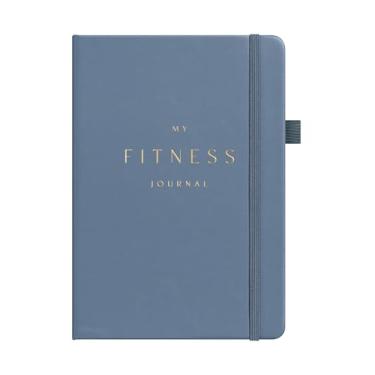 Imagem de &And Per Se Diário de exercícios físicos para homens e mulheres, agenda de registro de exercícios com dieta diária, exercícios de academia e rastreadores de treinamento - sem data, tamanho A5, capa