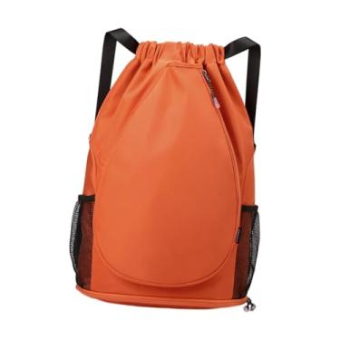 Imagem de Fenteer Mochila para tênis, bolsa para raquete de badminton, mochila esportiva, bolsa para raquete de tênis e futebol, Laranja