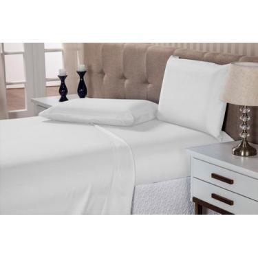 Imagem de Jogo cama box 4 peças casal queen size lençol cima 2,20x2,40 baixo 1,5