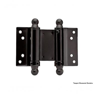 Imagem de Dobradica Silvana Vai-Vem Preta 3Equot