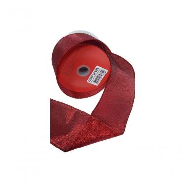 Imagem de Fita Decorativa Vermelha Com Brilho -Cf522