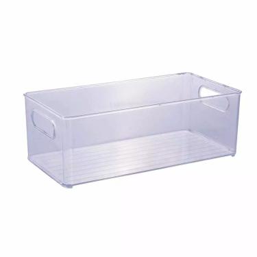 Imagem de Caixa Organizadora Plasútil de Plástico Transparente Multiuso 30x15x10,4cm