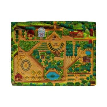 Imagem de Cobertor De Flanela Ultra Macio Com Mapa De Stardew Valley Para Cama E