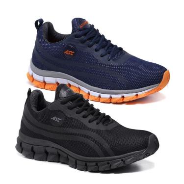 Imagem de Kit 2 Pares de Tênis Masculino Para Caminhada Esportes Academia Treino-Masculino