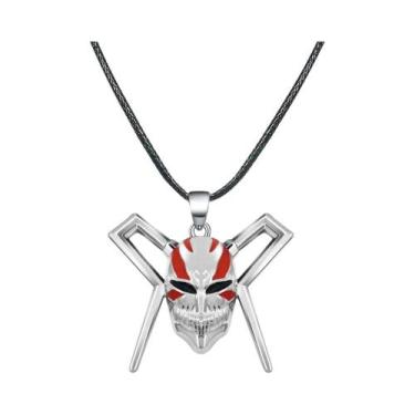 Imagem de Chaveiro Máscara Kurosaki Ichigo Anime Bleach, Colar Pingente Crânio O