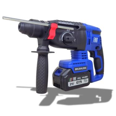 Imagem de Martelete a Bateria Fiat MFT700 21V Brushless SDS Plus 26mm 3,0J com 2 Baterias 4Ah