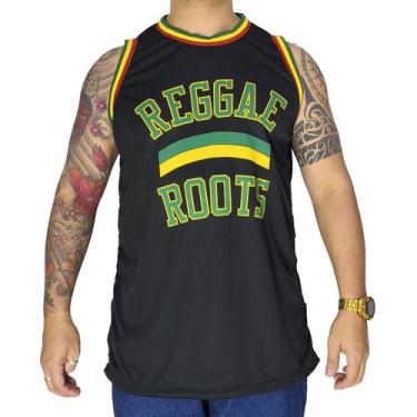Imagem de Regata Basquete M10 Reggae Roots Aero-Dry Preto Tamanho:MCor:Preto, M,
