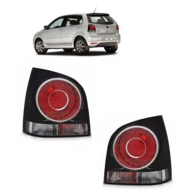 Imagem de Par Lanterna Fume Polo Hatch 2007 2008 2009 2010 2011 - bbs