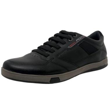 Imagem de Sapatênis Masculino Conforto Casual Microfibra Pegada, Preto, 41