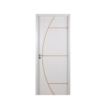 Imagem de Kit Porta de Madeira Decorada 215x74cm com Batente de MDF Ultra 10cm G