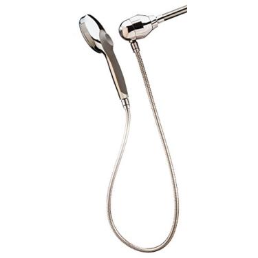 Imagem de Culligan Chuveiro portátil S-H200-C com base magnética e filtro, 36.000 litros, cromado escovado