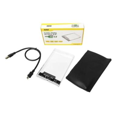Imagem de Gaveta De Hd 2,5 Sata Usb 2.0 B-Max Bm-758 Transparente