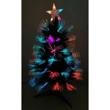 Imagem de Árvore De Natal Fibra Ótica Led Colorido 90cm S090 - Global