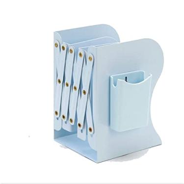 Imagem de KIZQYN Estante ajustável suporte de caneta estante telescópica estante de livros de mesa prateleira de armazenamento prateleira de escritório escolar (cor: A)