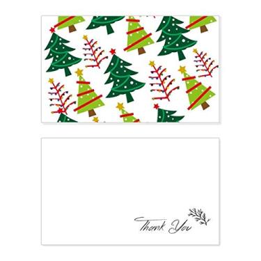 Imagem de Árvore de Natal feliz ilustração verde cartão de agradecimento aniversário papel comemoração casamento agradecimento