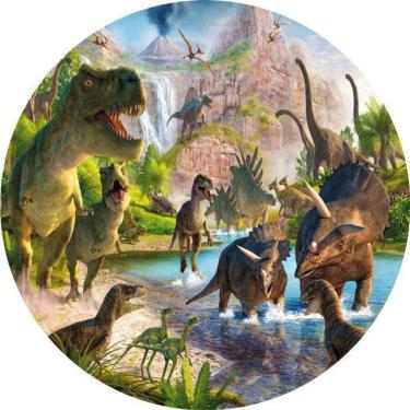 Imagem de Painel Redondo 3D Sublimado Dinossauro Frd-2607