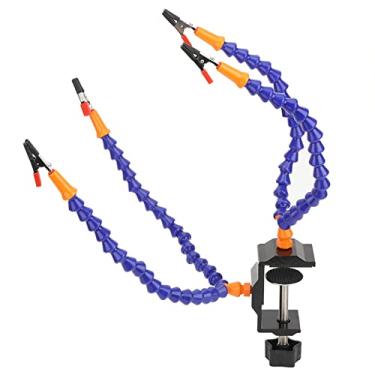 Imagem de Suporte de Solda Flexível de 4 Braços, Fácil de Transportar e Economizar Espaço, Fácil de Dobrar, Resistência à Pressão, Adequado para Suporte de Ferro de Solda, Reparo e Fixação