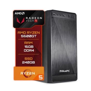 Imagem de Computador BluePC Amd Ryzen 5 5600GT 16GB DDR4 SSD 240GB Vega 7