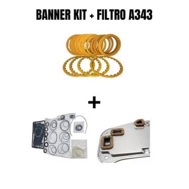 Imagem de Banner kit com filtro do câmbio automático a343 - TRANSNATION