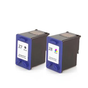 Imagem de Kit Cartucho Para HP 3651 27 e 28 compatível - Toner Vale