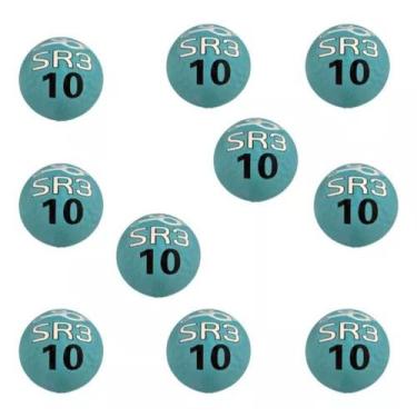 Imagem de Kit 10 Bolas de Iniciação Nº10 + Bomba de Ar + Calibrador Caneta - SR3