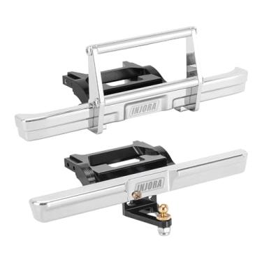 Imagem de INJORA Front and Rear Bumper - CNC Aluminum Bumper for 1/18 RC Crawler TRX4M High Trail K10 Upgrade