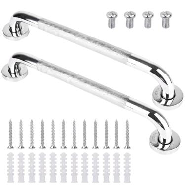 Imagem de Barra de apoio para chuveiro, barra de apoio de banheiro de aço inoxidável 304 premium, barras de apoio para idosos, barras de apoio para banheiras e chuveiros, idosos, deficientes, instalação na