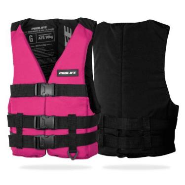 Imagem de Colete Flutuador Simetria Prolife Original, Rosa, G (Até 90Kg)