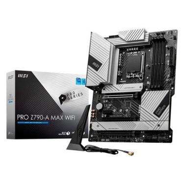 Imagem de Placa Mãe MSI Pro Z790-A Max WiFi DDR5 Socket LGA 1700, preto