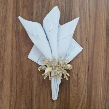 Imagem de Porta Guardanapo Corais e Conchas - Decor Madame Blue, Bege