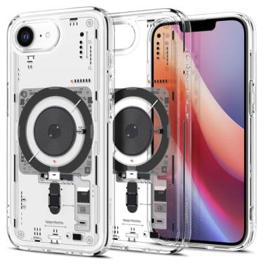 Imagem de Spigen Capa Ultra Híbrida MagFit Direct com Impressão Digital para iPhone 16e [Design Personalizado][Compatível com Magsafe] - Neo One